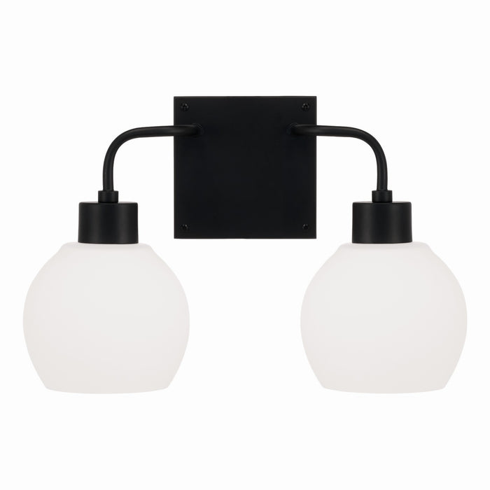 Capital Lighting 120021MB-540 Two Light Vanity, Matte Black