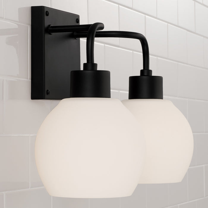 Capital Lighting 120021MB-540 Two Light Vanity, Matte Black