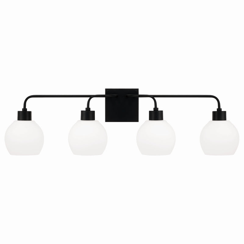 Capital Lighting 120041MB-540 Four Light Vanity, Matte Black