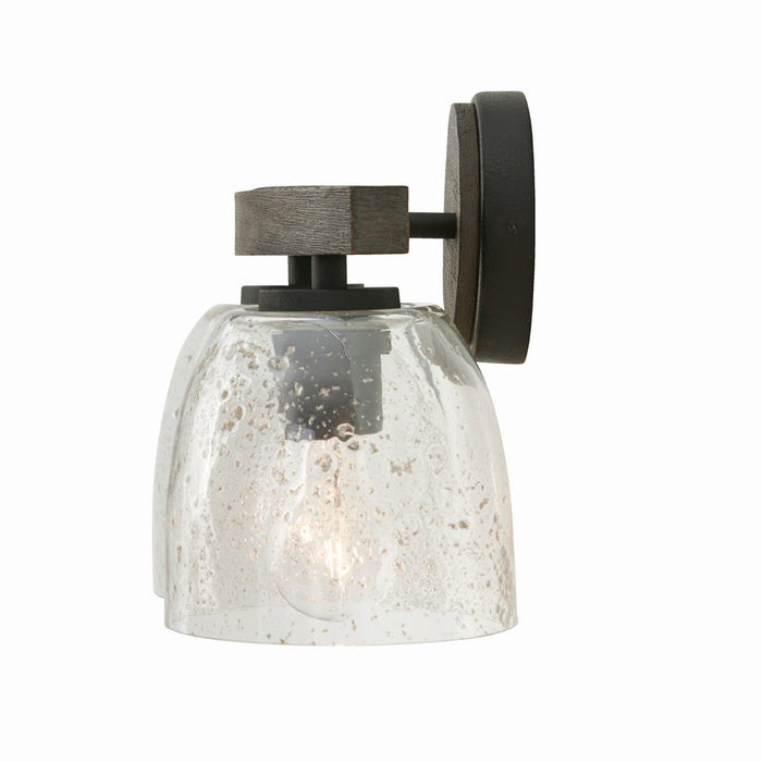 Capital Lighting 147621CK-536 Two Light Vanity, Carbon Grey and Black Iron