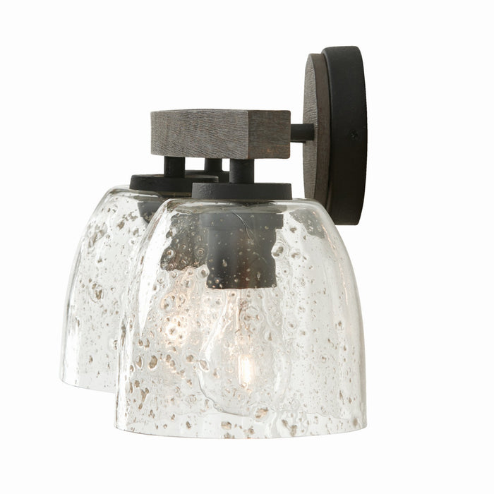 Capital Lighting 147631CK-536 Three Light Vanity, Carbon Grey and Black Iron