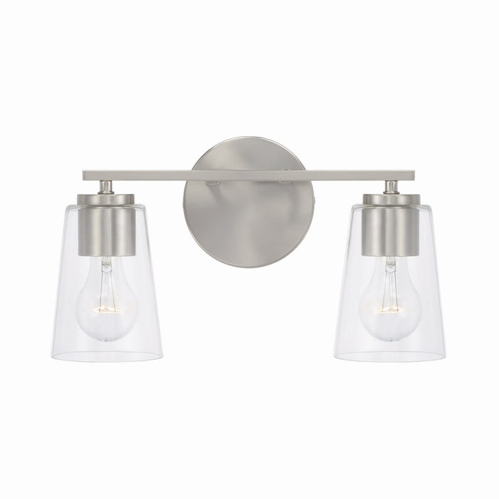 Capital Lighting 148621BN-537 Two Light Vanity, Brushed Nickel