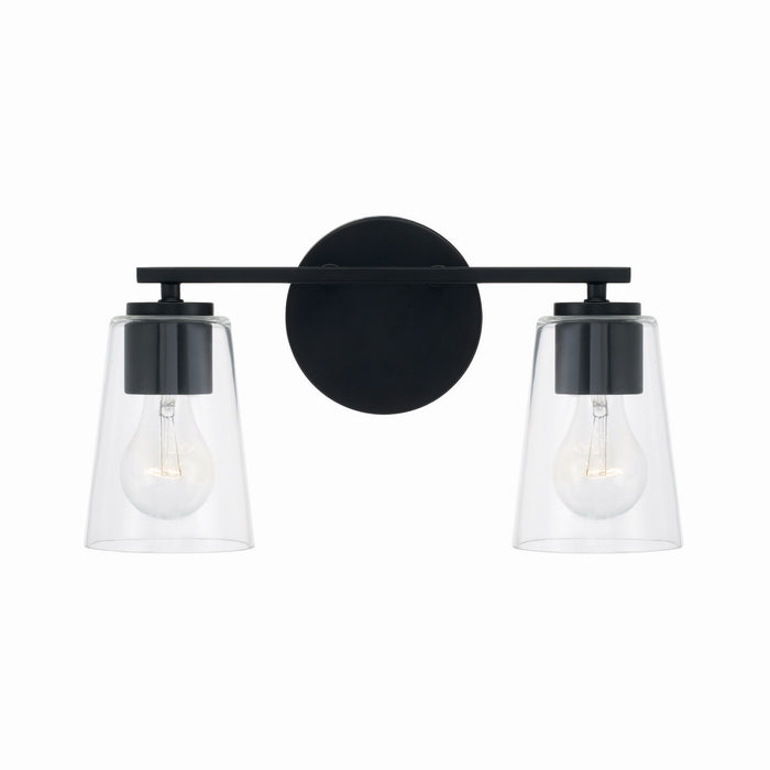 Capital Lighting 148621MB-537 Two Light Vanity, Matte Black
