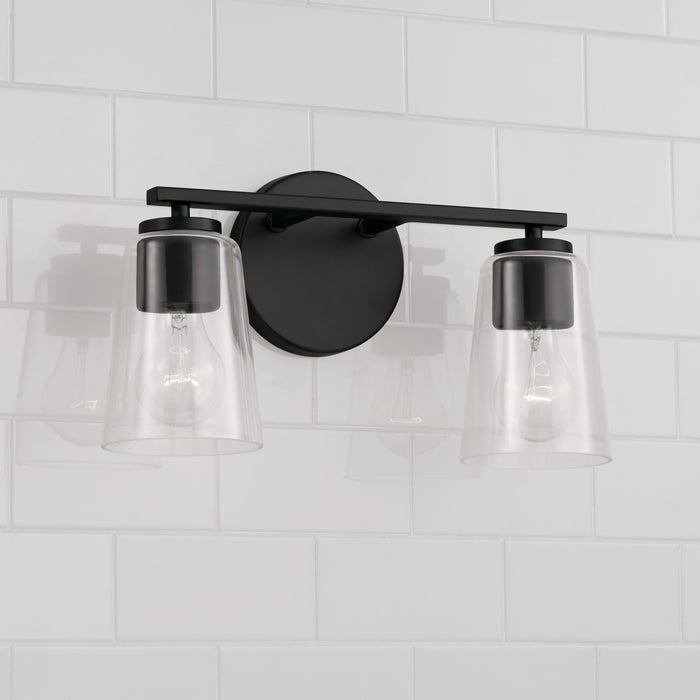 Capital Lighting 148621MB-537 Two Light Vanity, Matte Black
