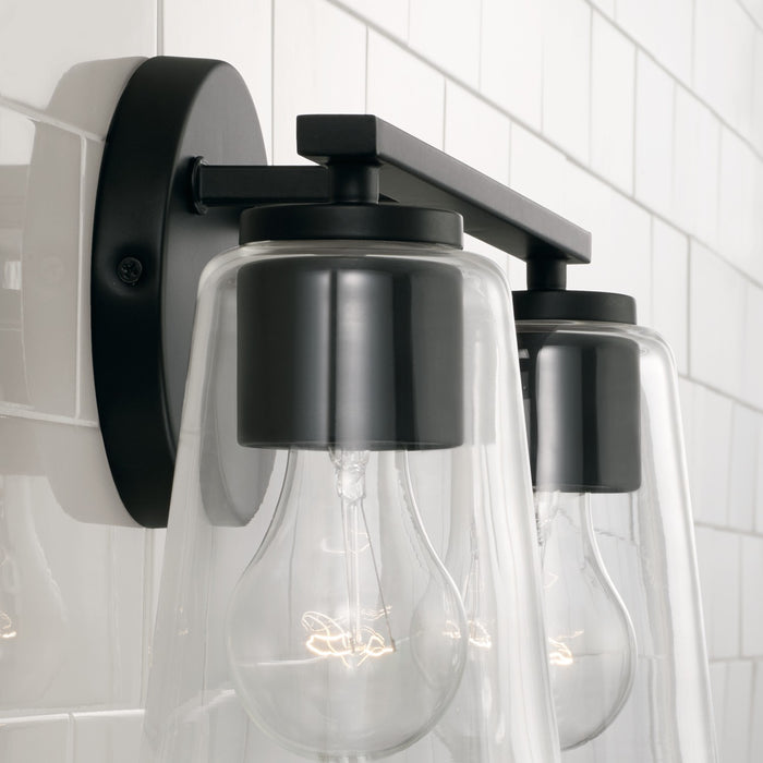 Capital Lighting 148621MB-537 Two Light Vanity, Matte Black