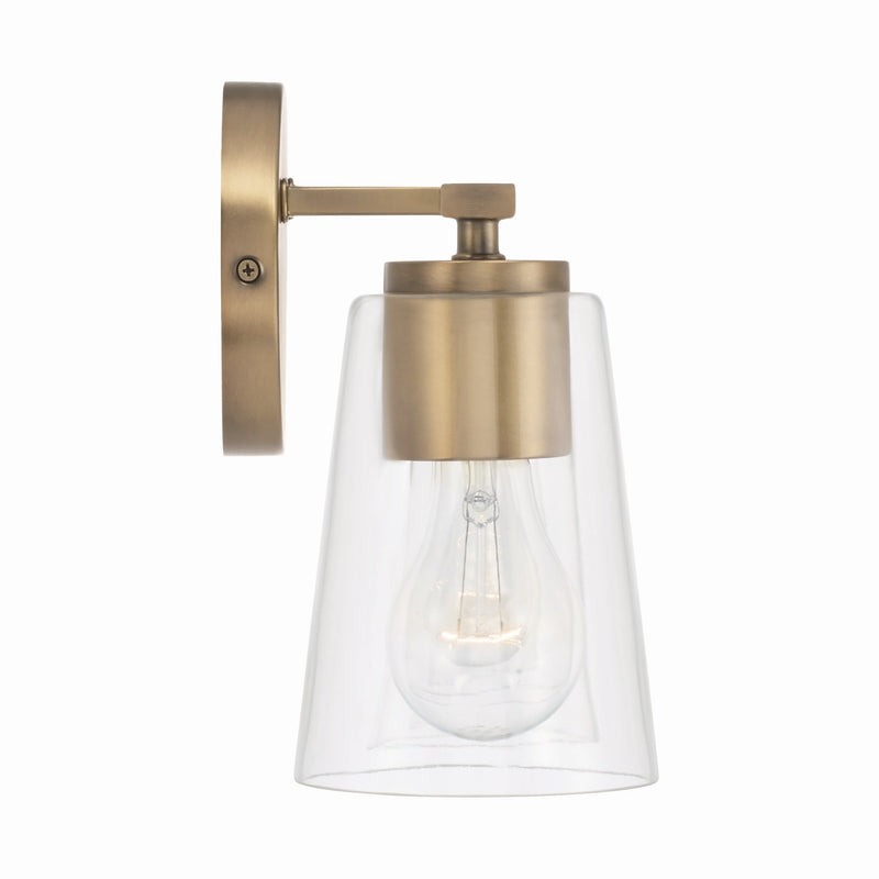 Capital Lighting 148631AD-537 Three Light Vanity, Aged Brass