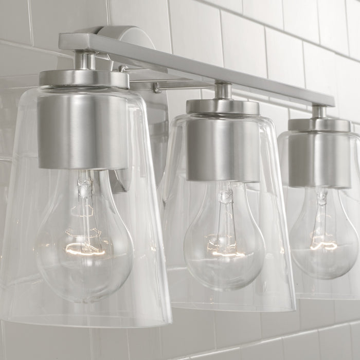 Capital Lighting 148631BN-537 Three Light Vanity, Brushed Nickel