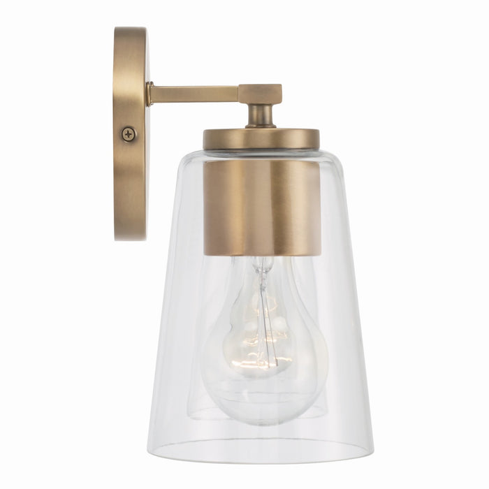 Capital Lighting 148641AD-537 Four Light Vanity, Aged Brass