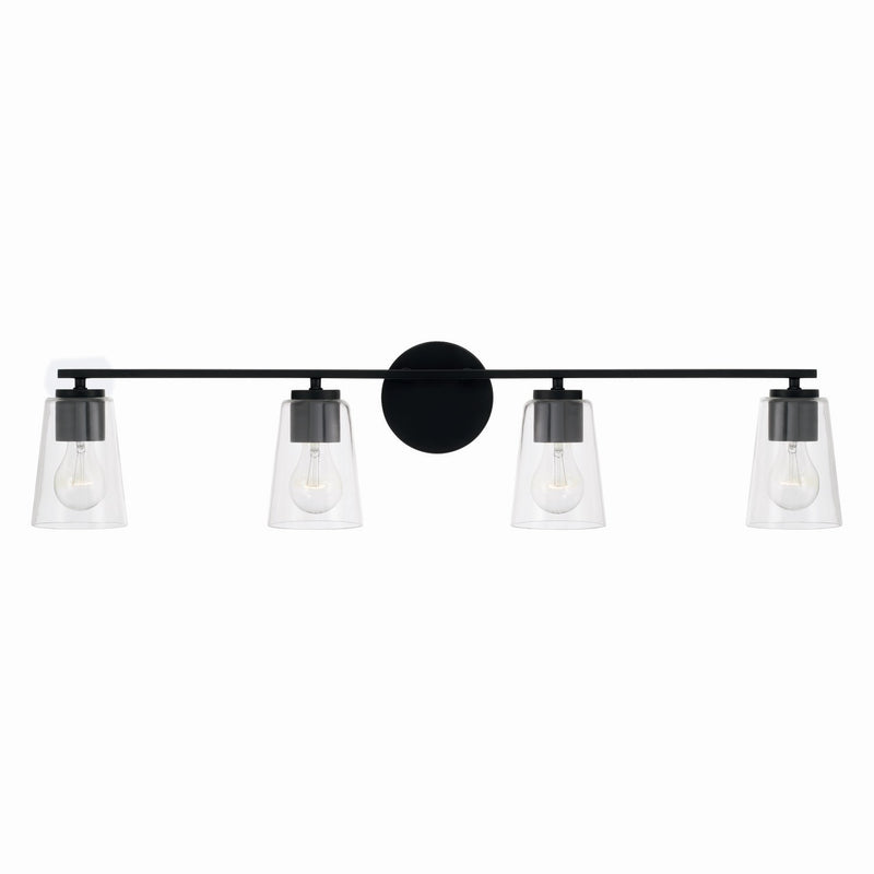 Capital Lighting 148641MB-537 Four Light Vanity, Matte Black