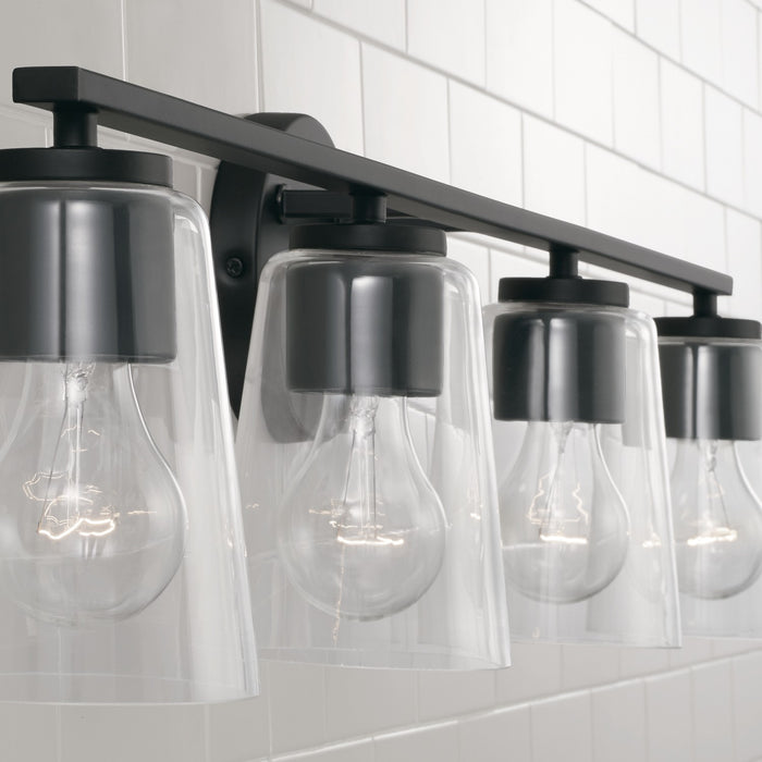 Capital Lighting 148641MB-537 Four Light Vanity, Matte Black