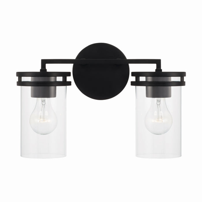 Capital Lighting 148721MB-539 Two Light Vanity, Matte Black
