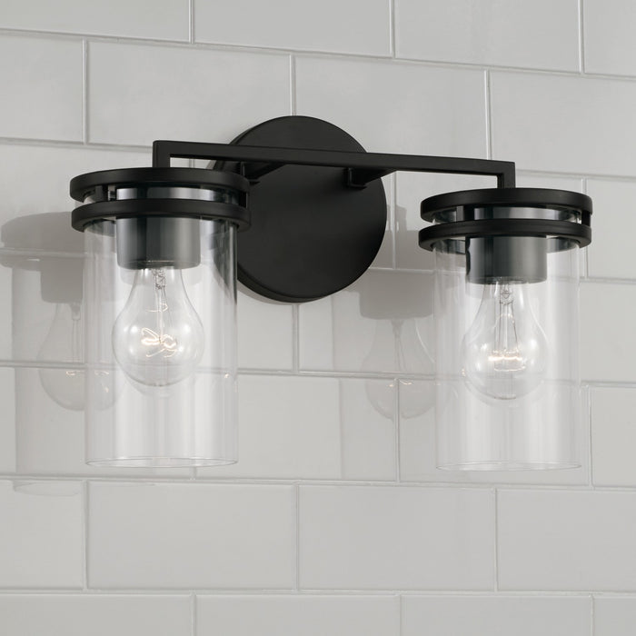 Capital Lighting 148721MB-539 Two Light Vanity, Matte Black