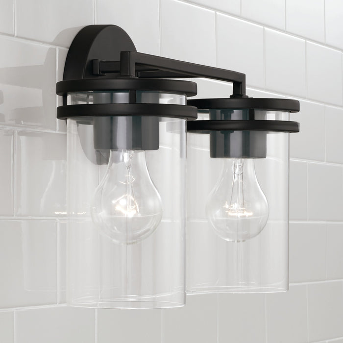 Capital Lighting 148721MB-539 Two Light Vanity, Matte Black