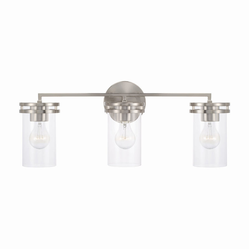 Capital Lighting 148731BN-539 Three Light Vanity, Brushed Nickel