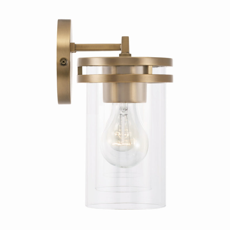 Capital Lighting 148741AD-539 Four Light Vanity, Aged Brass