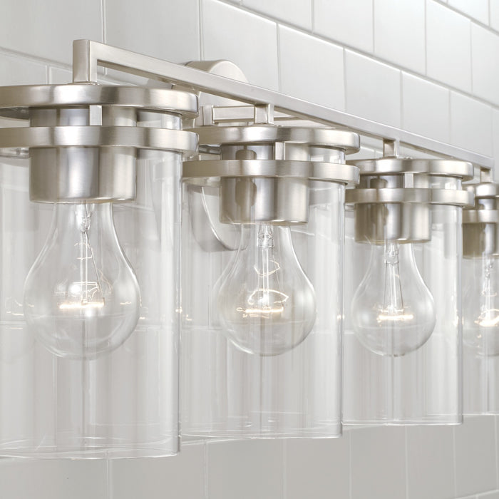 Capital Lighting 148741BN-539 Four Light Vanity, Brushed Nickel