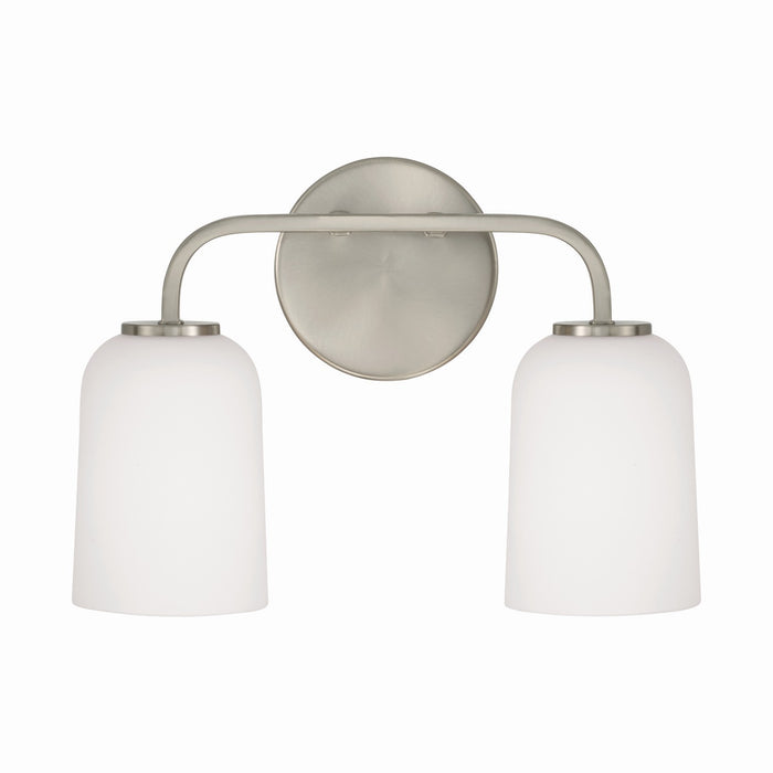 Capital Lighting 148821BN-542 Two Light Vanity, Brushed Nickel