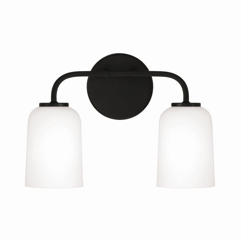 Capital Lighting 148821MB-542 Two Light Vanity, Matte Black