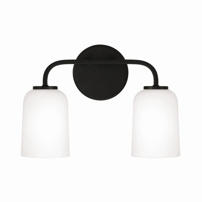 Capital Lighting 148821MB-542 Two Light Vanity, Matte Black