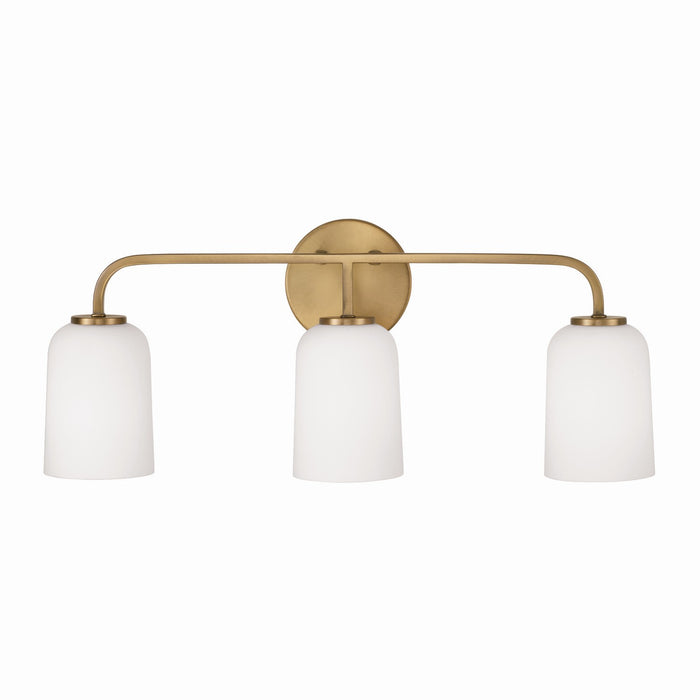 Capital Lighting 148831AD-542 Three Light Vanity, Aged Brass