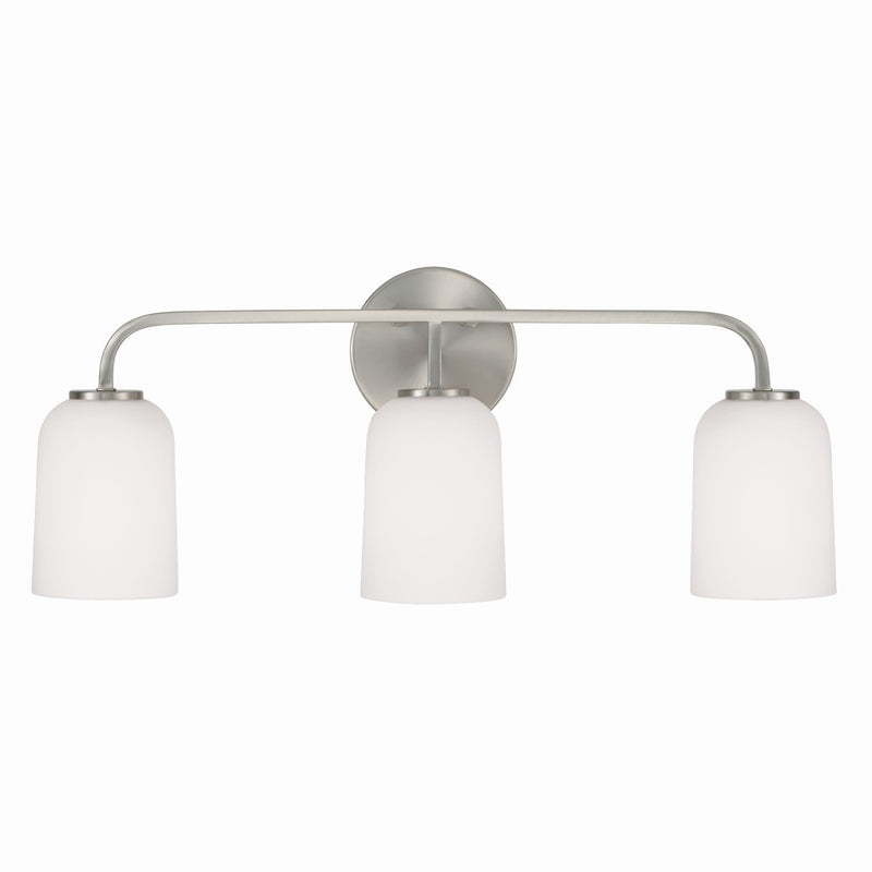 Capital Lighting 148831BN-542 Three Light Vanity, Brushed Nickel
