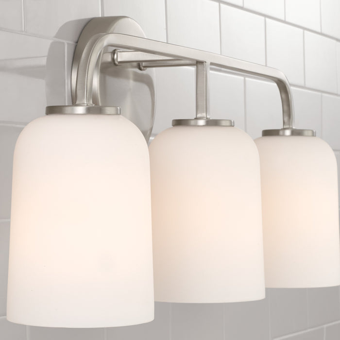 Capital Lighting 148831BN-542 Three Light Vanity, Brushed Nickel