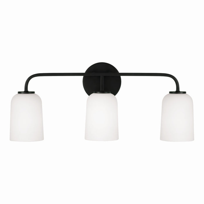 Capital Lighting 148831MB-542 Three Light Vanity, Matte Black