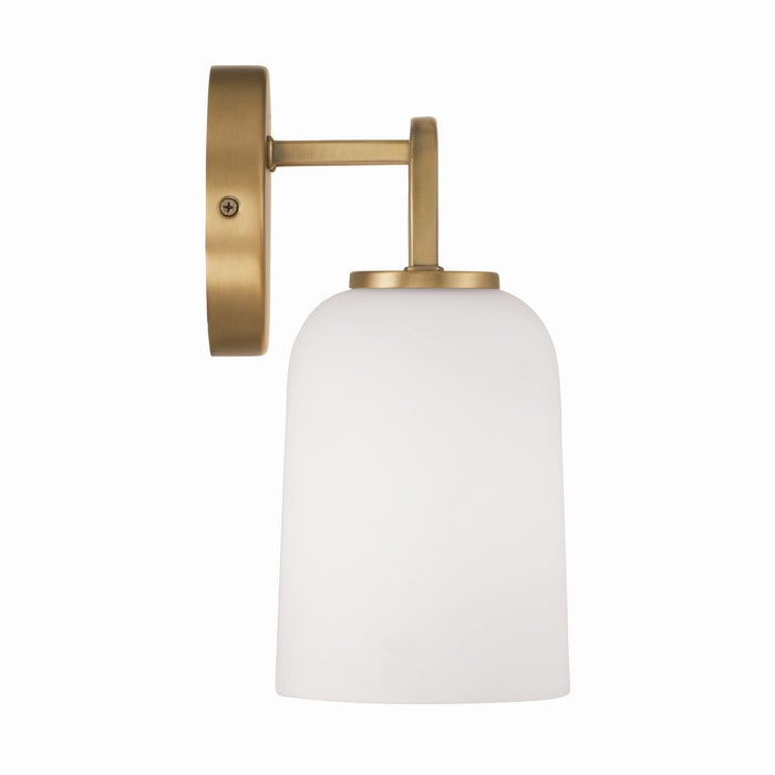 Capital Lighting 148841AD-542 Four Light Vanity, Aged Brass