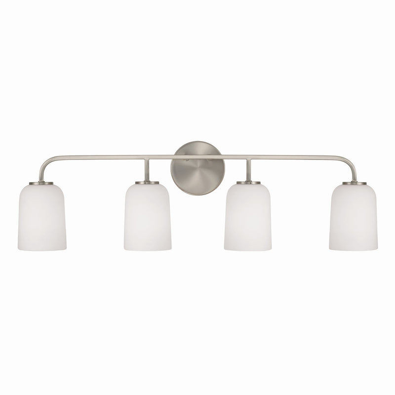 Capital Lighting 148841BN-542 Four Light Vanity, Brushed Nickel