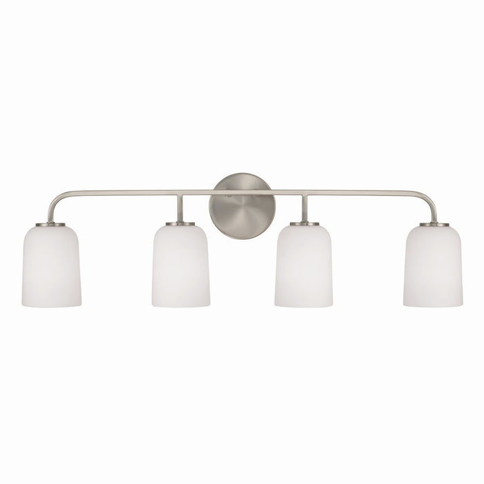 Capital Lighting 148841BN-542 Four Light Vanity, Brushed Nickel