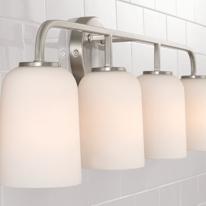 Capital Lighting 148841BN-542 Four Light Vanity, Brushed Nickel