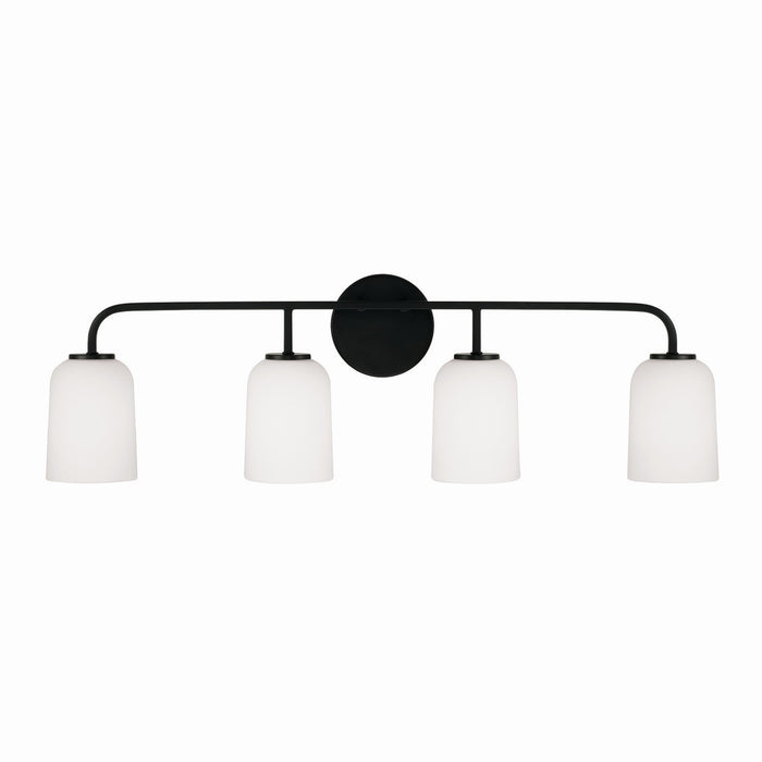 Capital Lighting 148841MB-542 Four Light Vanity, Matte Black
