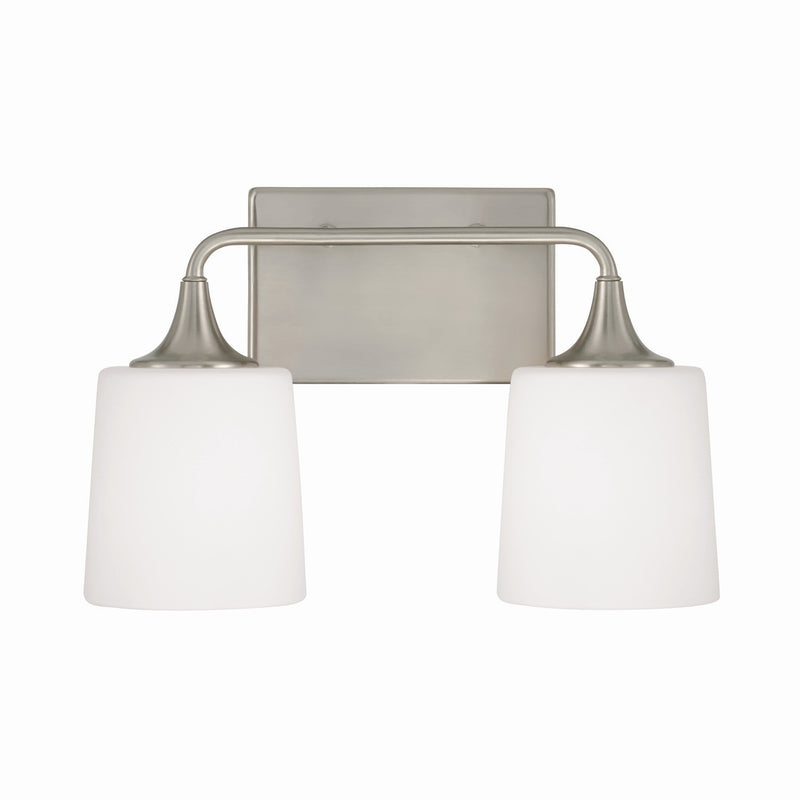 Capital Lighting 148921BN-541 Two Light Vanity, Brushed Nickel