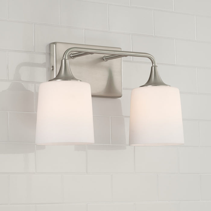 Capital Lighting 148921BN-541 Two Light Vanity, Brushed Nickel