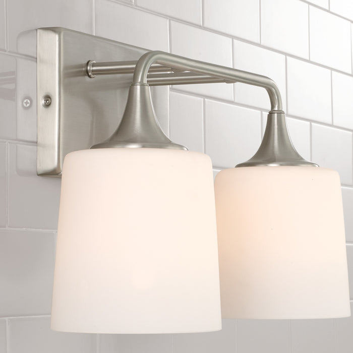 Capital Lighting 148921BN-541 Two Light Vanity, Brushed Nickel