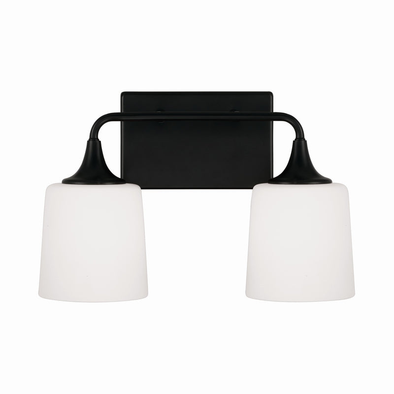 Capital Lighting 148921MB-541 Two Light Vanity, Matte Black