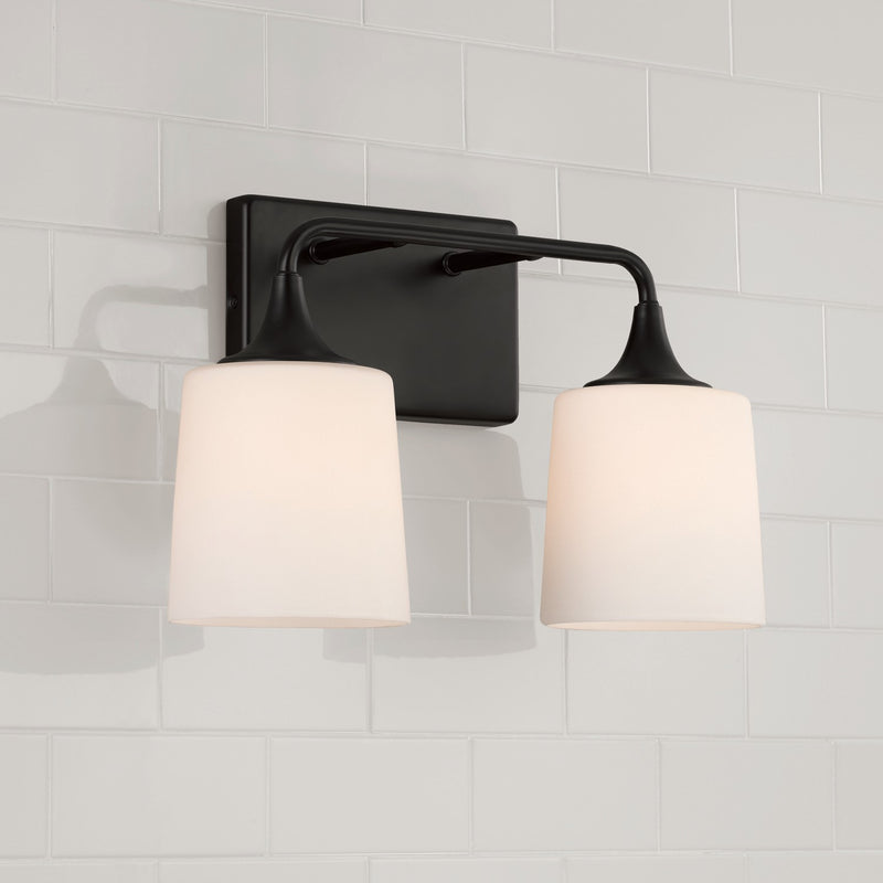 Capital Lighting 148921MB-541 Two Light Vanity, Matte Black