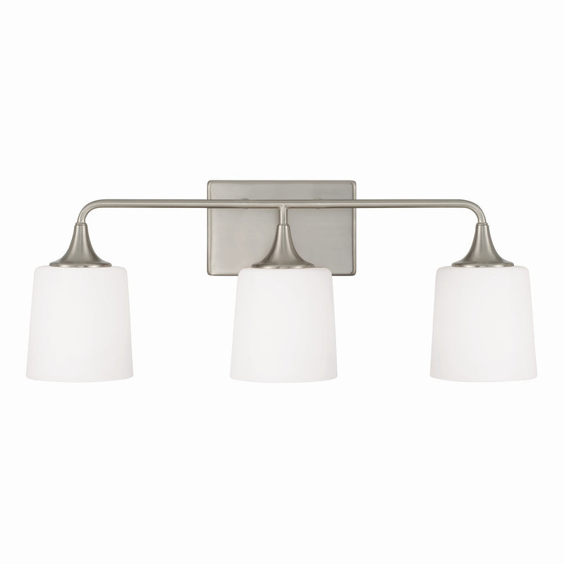 Capital Lighting 148931BN-541 Three Light Vanity, Brushed Nickel