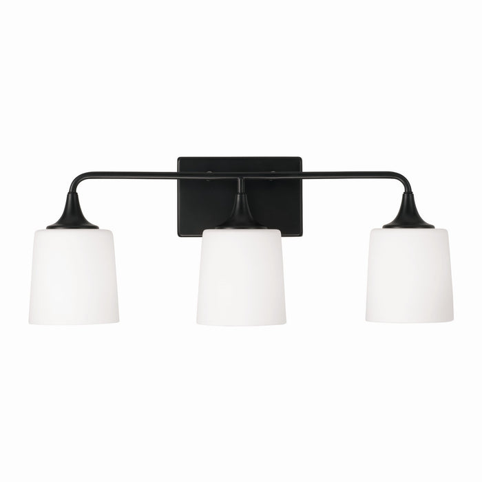 Capital Lighting 148931MB-541 Three Light Vanity, Matte Black
