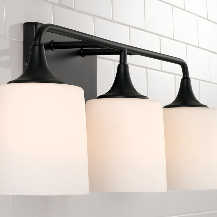Capital Lighting 148931MB-541 Three Light Vanity, Matte Black