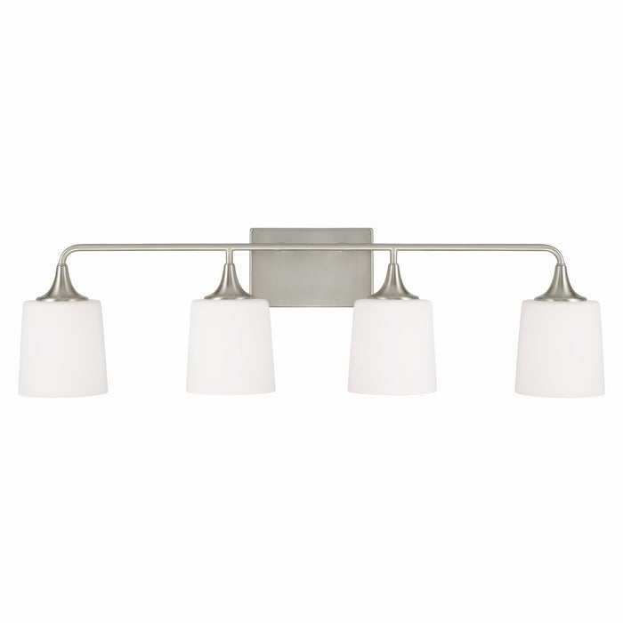Capital Lighting 148941BN-541 Four Light Vanity, Brushed Nickel