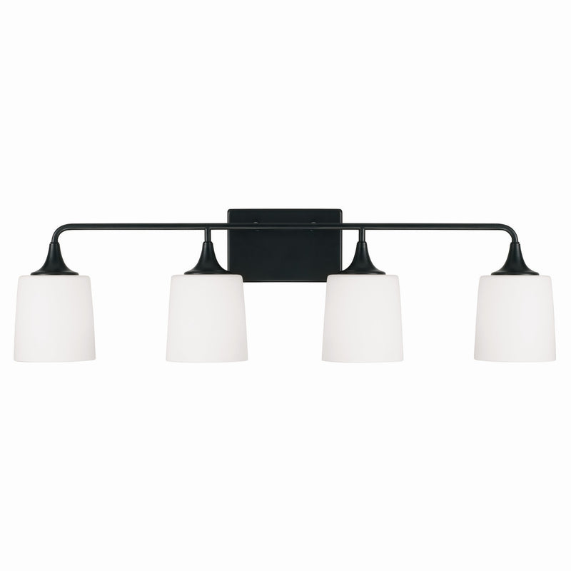 Capital Lighting 148941MB-541 Four Light Vanity, Matte Black
