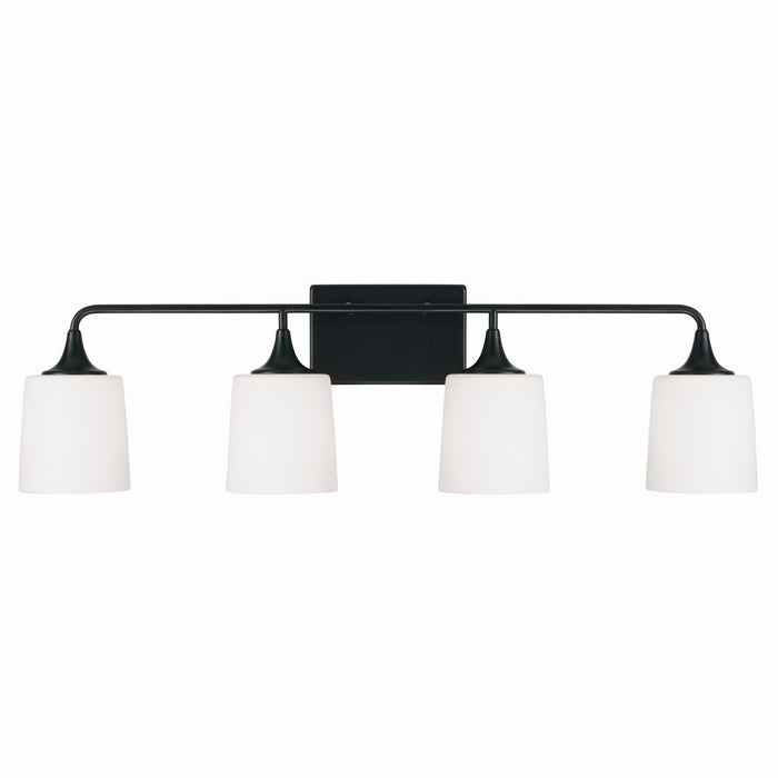 Capital Lighting 148941MB-541 Four Light Vanity, Matte Black
