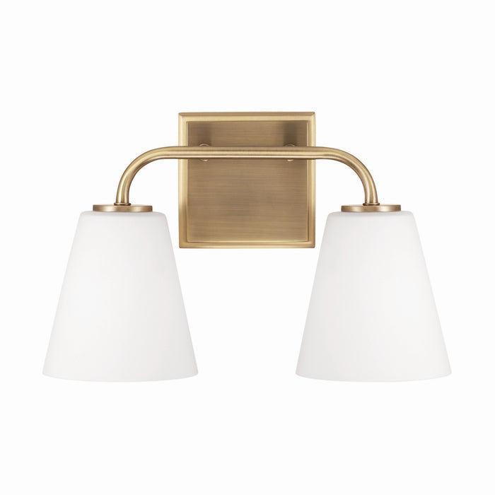 Capital Lighting 149421AD-543 Two Light Vanity, Aged Brass