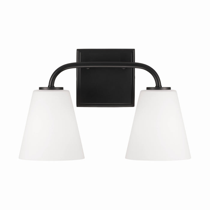 Capital Lighting 149421MB-543 Two Light Vanity, Matte Black