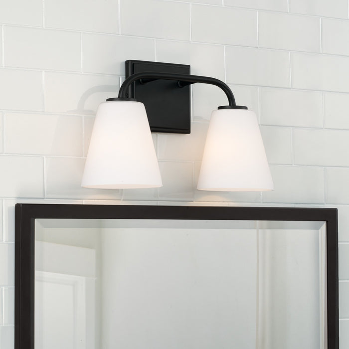 Capital Lighting 149421MB-543 Two Light Vanity, Matte Black