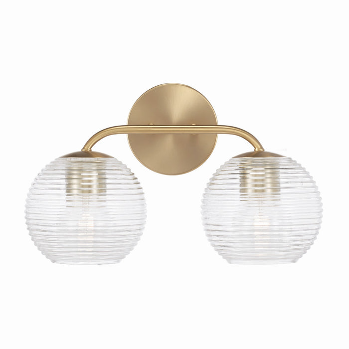 Capital Lighting 149921MA-544 Two Light Vanity, Matte Brass