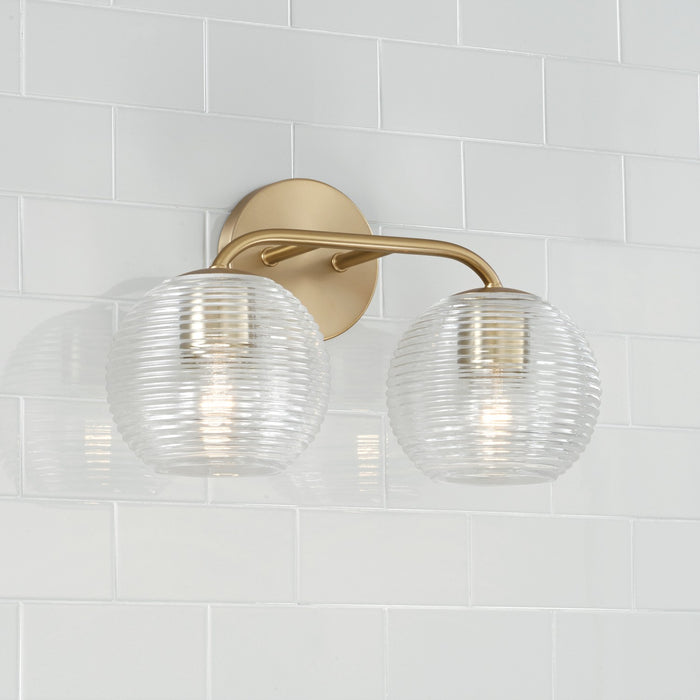 Capital Lighting 149921MA-544 Two Light Vanity, Matte Brass
