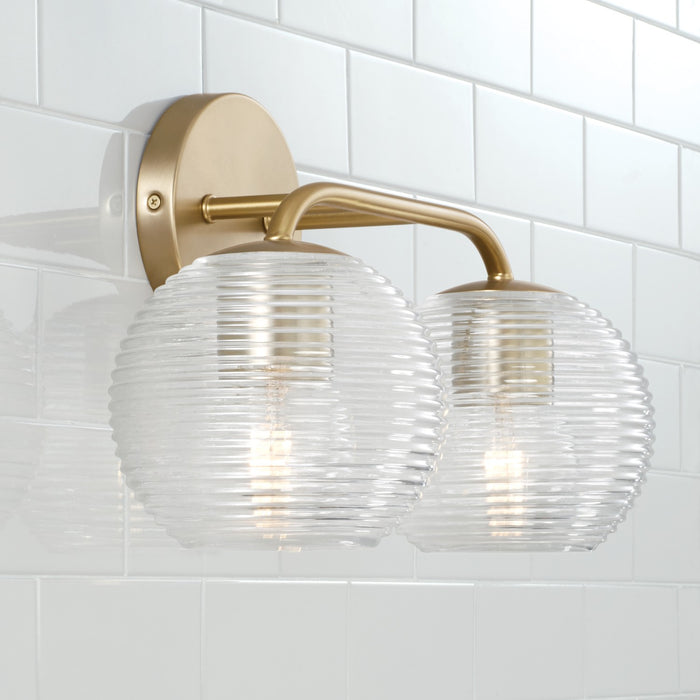 Capital Lighting 149921MA-544 Two Light Vanity, Matte Brass