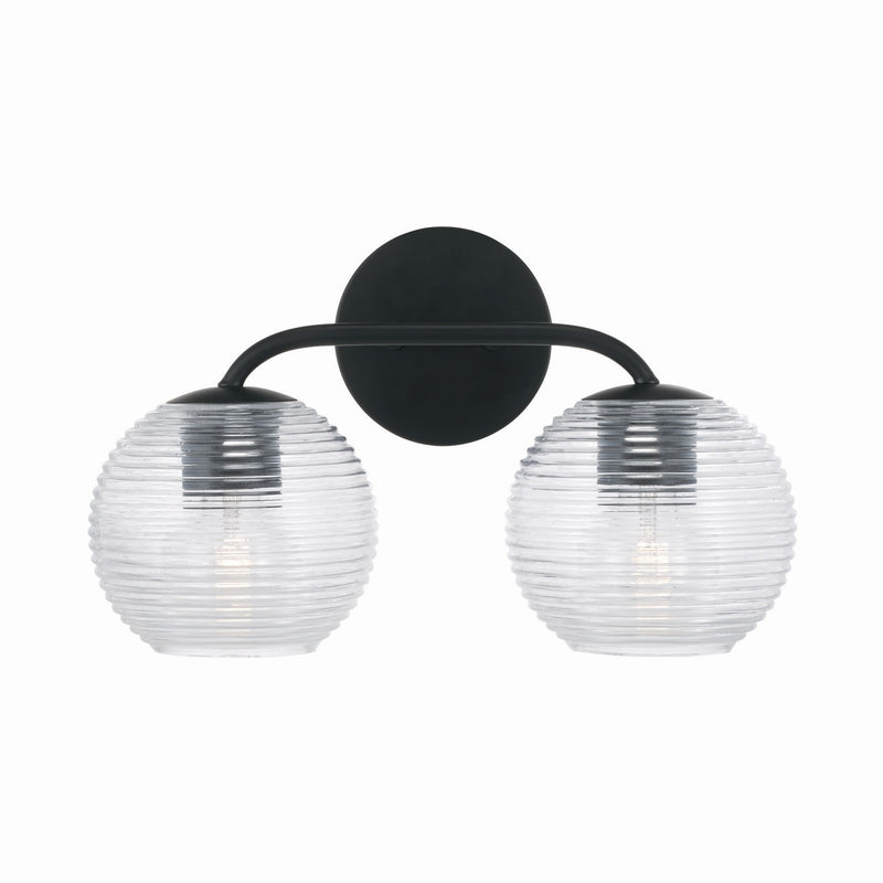 Capital Lighting 149921MB-544 Two Light Vanity, Matte Black